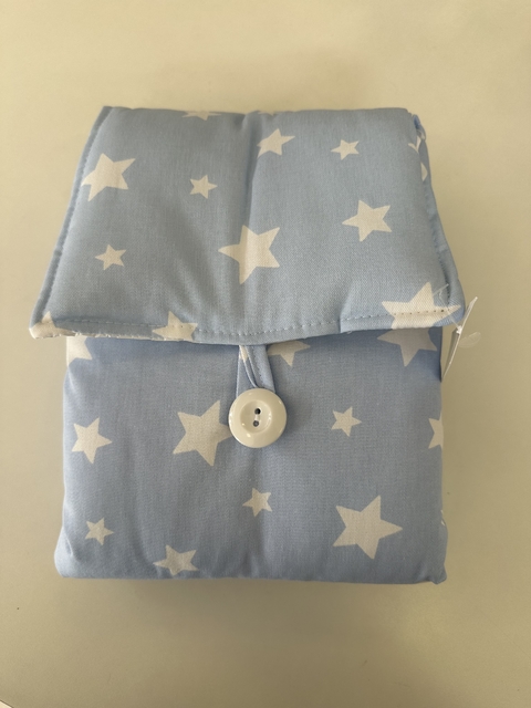 CAMBIADOR IMPERMEABLE BOTON ESTRELLAS CELESTE