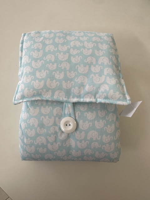 CAMBIADOR IMPERMEABLE BOTON ELEFANTES AQUA