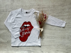 REMERA ROLLING BLANCA