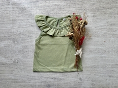 MUSCULOSA VOLADITOS PISTACHO