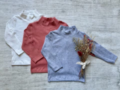 POLERA DE LANILLA ACANALADA NATURAL - comprar online