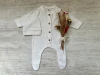 SET OSITO + GORRITO ACANALADO NATURAL - comprar online