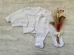 AJUAR 3 PIEZAS CON BATITA BLANCO - comprar online