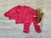 AJUAR 3 PIEZAS CON BATITA FUCSIA - comprar online