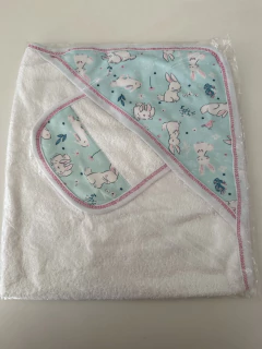 SET TOALLON + BABITA RABBIT AQUA - comprar online