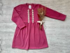 VESTIDO DARLON CON BOTONES FUCSIA