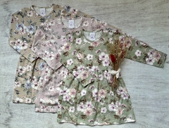 VESTIDO FLOREADO BEIGE - comprar online