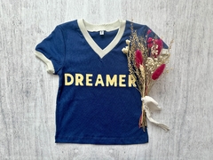 REMERA COMBINADA DREAMER AZUL