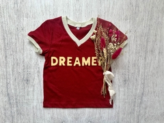 REMERA COMBINADA DREAMER BORDO