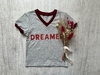 REMERA COMBINADA DREAMER GRIS