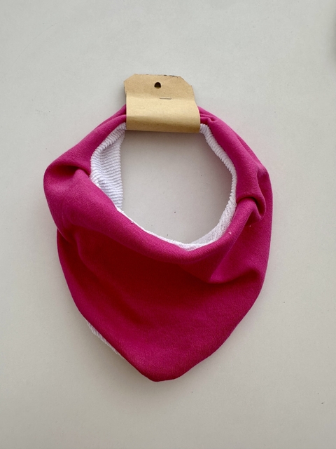 BABERO BANDANA DE ALGODON/TOWEL FUCSIA - comprar online