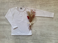 REMERA TERMICA FRIZADA BLANCA