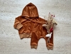 CONJUNTO DE PLUSH TRAMADO MARRON - comprar online