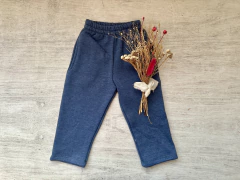 BABUCHA CLASICA FRIZADA AZUL JASPEADA - comprar online
