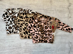 SAQUITO RUSTICO CON BOTONES PRINT ROSA - comprar online