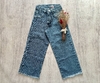 JEAN WIDE LEG FLECOS