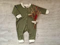 ENTERITO CON BOTONES DARLON RAYADO VERDE - comprar online