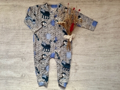 ENTERITO TERMICO SELVA GRIS Y AZUL - comprar online