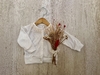 SAQUITO DE LANILLA CON CUELLO PUNTILLA NATURAL - comprar online
