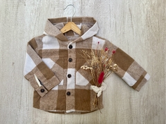 CAMISACO CUADRILLE BEIGE/BLANCO - comprar online