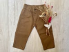 JEAN DE GABARDINA CORTE CHINO MOSTAZA - comprar online