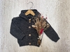 CARDIGAN TEJIDO CON BOTONES GRIS TOPO - comprar online