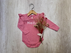 BODY HELLO CON VOLADITOS FUCSIA - comprar online