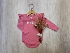 BODY HELLO CON VOLADITOS FUCSIA - comprar online