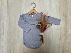 BODY VOLADITOS PECHO GRIS - comprar online