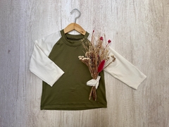 REMERA COMBINADA VERDE - comprar online
