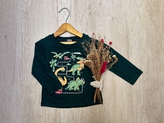 REMERA DINO CAR VERDE INGLES - comprar online