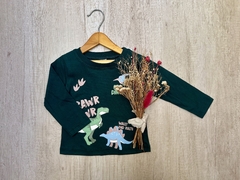 REMERA DINOS VERDE INGLES - comprar online
