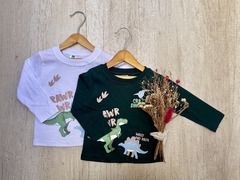 REMERA DINOS BLANCA en internet