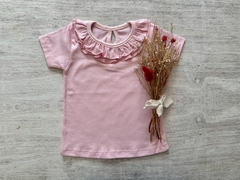 REMERA CUELLO VOLADITOS ROSA