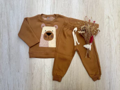 CONJUNTO FRIZADO BEAR MARRON - comprar online