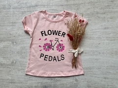 REMERA FLOWER ROSA