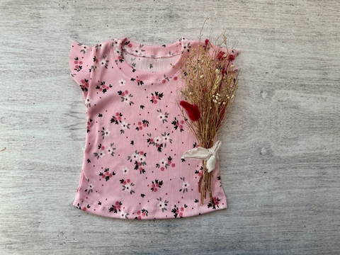 REMERA DE MORLEY FLOREADA ROSA