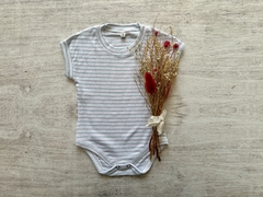 BODY DE MORLEY RAYADO BLANCO Y AQUA