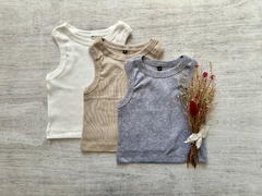 MUSCULOSA CORTA DE MORLEY BEIGE - comprar online