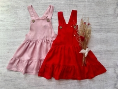 VESTIDO DE LINO PRINCESA ROJO - comprar online