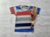 REMERA RAYADA ROJA/AZUL/GRIS