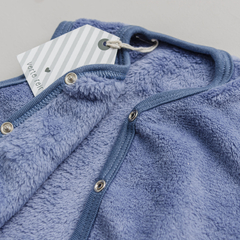 CHALECO DE PIEL BIFAZ AZUL - comprar online
