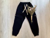 BABUCHA CARGO DE GABARDINA CON BOLSILLOS NEGRA - comprar online
