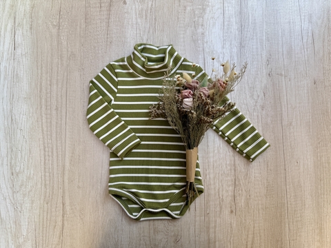 BODY POLERA DARLON RAYADO VERDE - comprar online