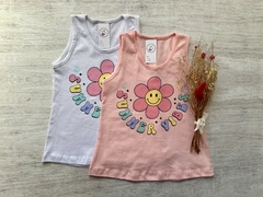 MUSCULOSA VIBES BLANCA - comprar online