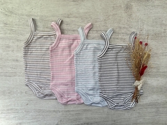 BODY MUSCULOSA TIRITA MORLEY RAYADO BLANCO Y NEGRO - comprar online