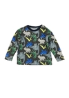 REMERA DINOS GRIS