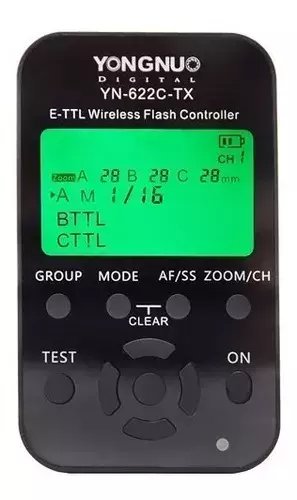 Transmissor De Radio Yn-622c Tx Para Canon Maya Equipamentos Fotográficos