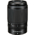 Lente Nikon Z DX 50-250mm f/4.5-6.3 VR, com corpo preto e detalhes de marcação na parte inferior.
