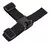 Suporte para cabeça GoPro, composto por tiras ajustáveis em preto e um suporte central para a câmera.